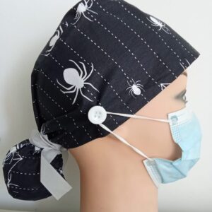 GORRO ESTAMPADO EN ALGODON PARA MOÑO